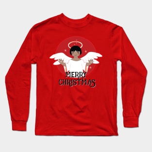 Merry Christmas Angel Long Sleeve T-Shirt